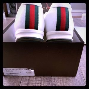 White Gucci sneakers